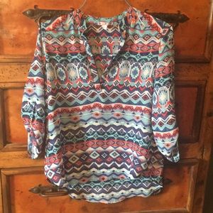 Southwest print shirt
